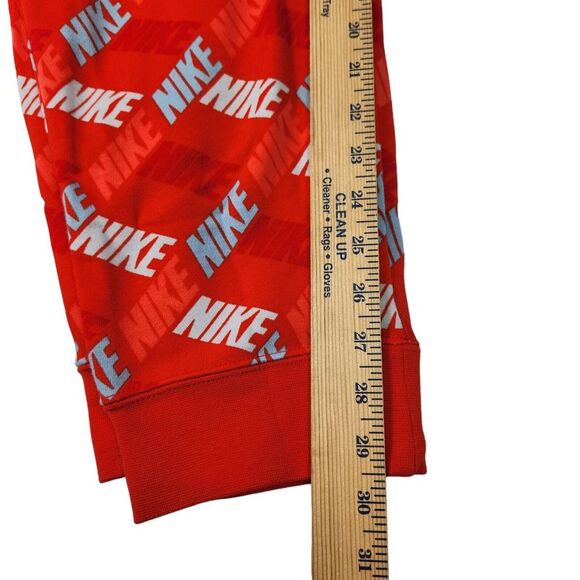 Nike Jogger Sweatpants Womens Size XXL Orange All Over Logo Fleece Lined NEW - Picture 14 of 14